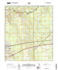 USGS US Topo 7.5-minute map for Macclenny East FLGA 2021