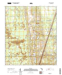 USGS US Topo 7.5-minute map for Maxville FL 2021