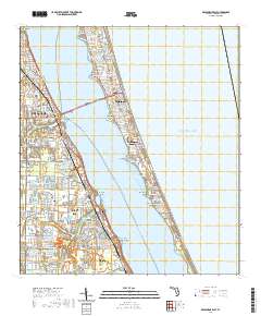 USGS US Topo 7.5-minute map for Melbourne East FL 2021