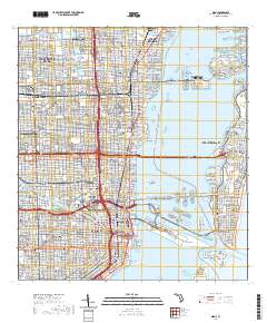 USGS US Topo 7.5-minute map for Miami FL 2021