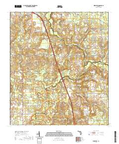 USGS US Topo 7.5-minute map for Mikesville FL 2021