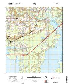 USGS US Topo 7.5-minute map for Milton South FL 2021