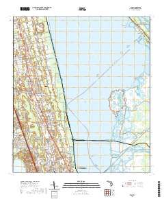 USGS US Topo 7.5-minute map for Mims FL 2021