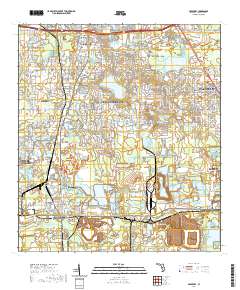 USGS US Topo 7.5-minute map for Mulberry FL 2021