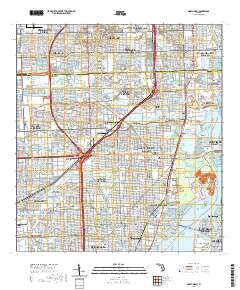 USGS US Topo 7.5-minute map for North Miami FL 2021