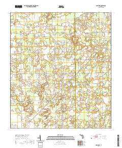 USGS US Topo 7.5-minute map for O'Brien SE FL 2021