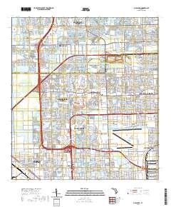 USGS US Topo 7.5-minute map for Opa-locka FL 2021