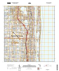 USGS US Topo 7.5-minute map for Palm Beach FL 2021