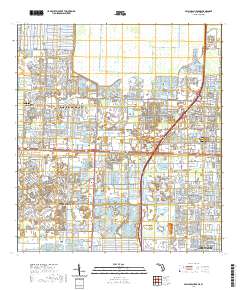 USGS US Topo 7.5-minute map for Palm Beach Farms FL 2021