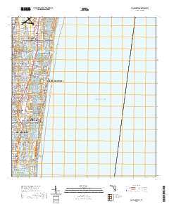 USGS US Topo 7.5-minute map for Pompano Beach FL 2021