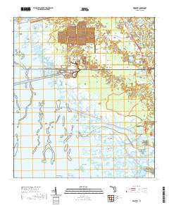 USGS US Topo 7.5-minute map for Red Level FL 2021