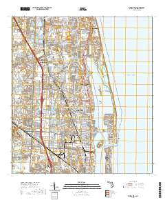 USGS US Topo 7.5-minute map for Riviera Beach FL 2021