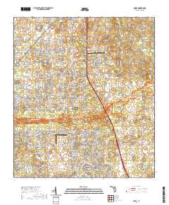 USGS US Topo 7.5-minute map for Shady FL 2021