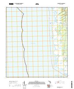 USGS US Topo 7.5-minute map for Steinhatchee SW FL 2021