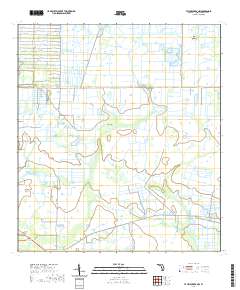 USGS US Topo 7.5-minute map for Taylor Creek NW FL 2021