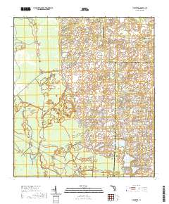 USGS US Topo 7.5-minute map for Tidewater FL 2021