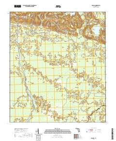 USGS US Topo 7.5-minute map for Wacissa FL 2021