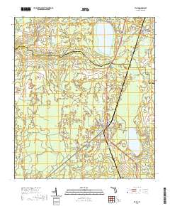 USGS US Topo 7.5-minute map for Waldo FL 2021