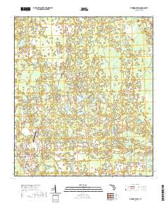 USGS US Topo 7.5-minute map for Warrior Swamp FL 2021