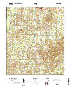 USGS US Topo 7.5-minute map for Wausau FL 2021