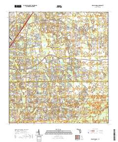 USGS US Topo 7.5-minute map for Wesley Chapel FL 2021