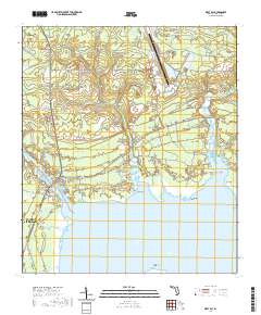 USGS US Topo 7.5-minute map for West Bay FL 2021