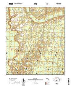 USGS US Topo 7.5-minute map for Woods FL 2021