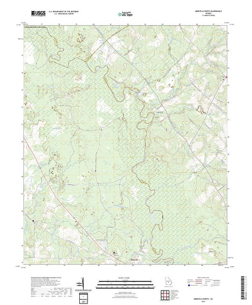 Georgia Topographic Maps – American Map Store