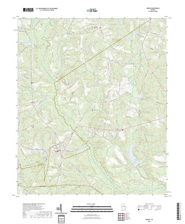 US Topo 7.5-minute map for Adrian GA