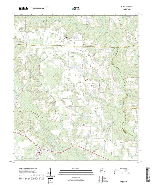 US Topo 7.5-minute map for Alapaha GA