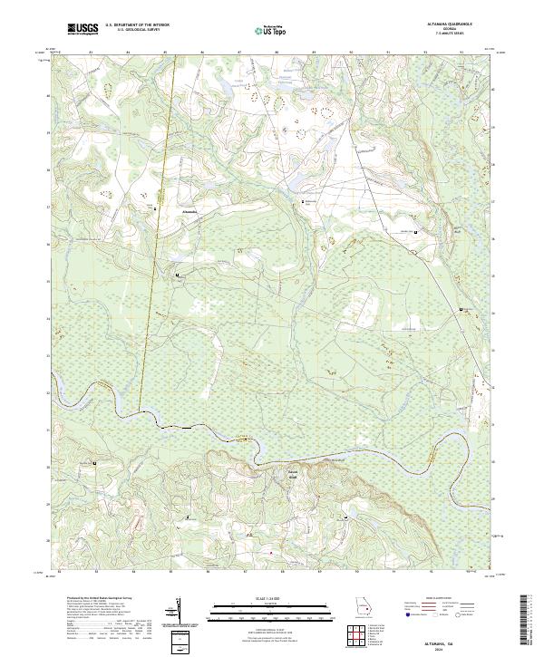 US Topo 7.5-minute map for Altamaha GA