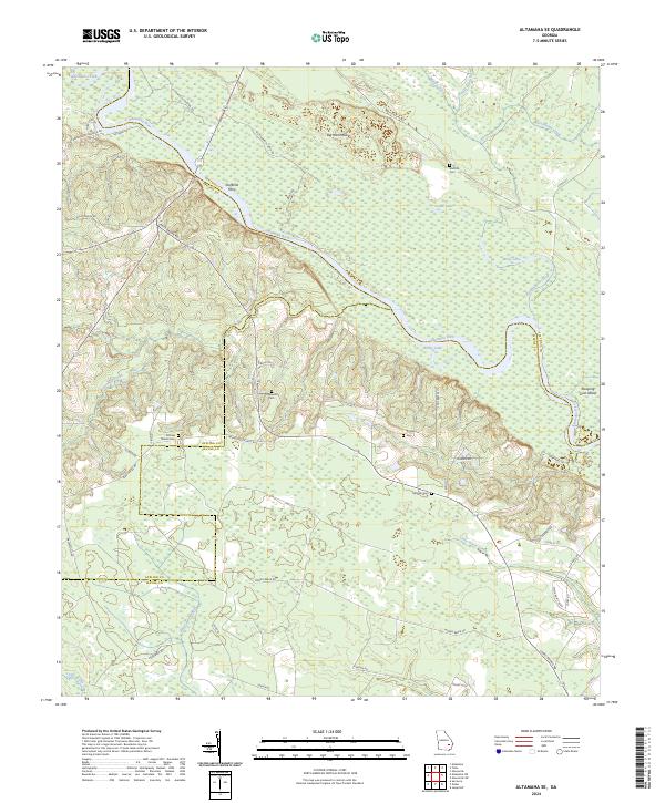 US Topo 7.5-minute map for Altamaha SE GA