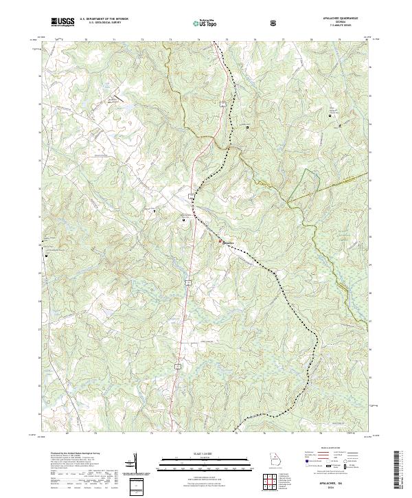 US Topo 7.5-minute map for Apalachee GA