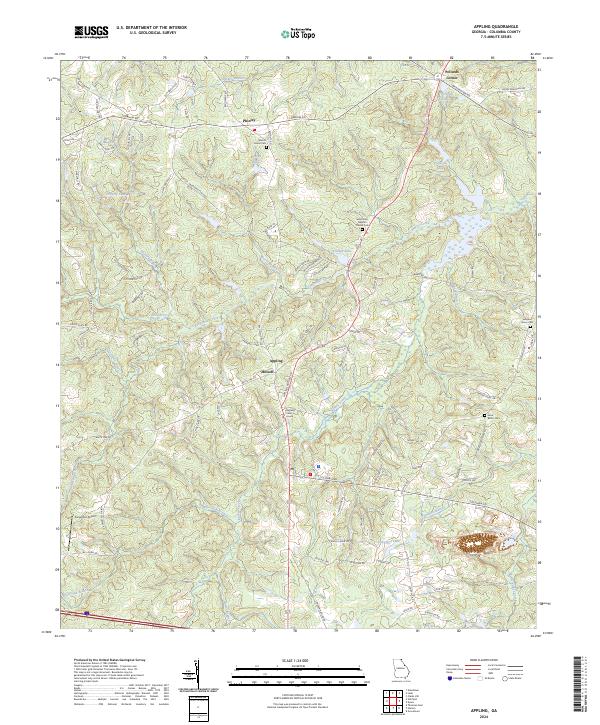 US Topo 7.5-minute map for Appling GA