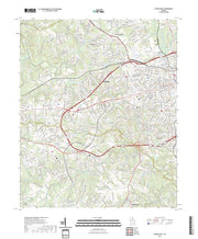 US Topo 7.5-minute map for Athens West GA