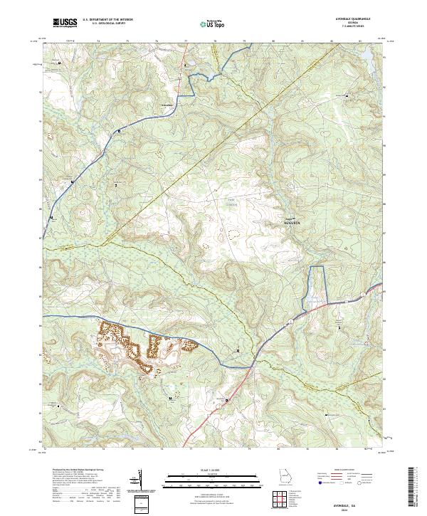 US Topo 7.5-minute map for Avondale GA