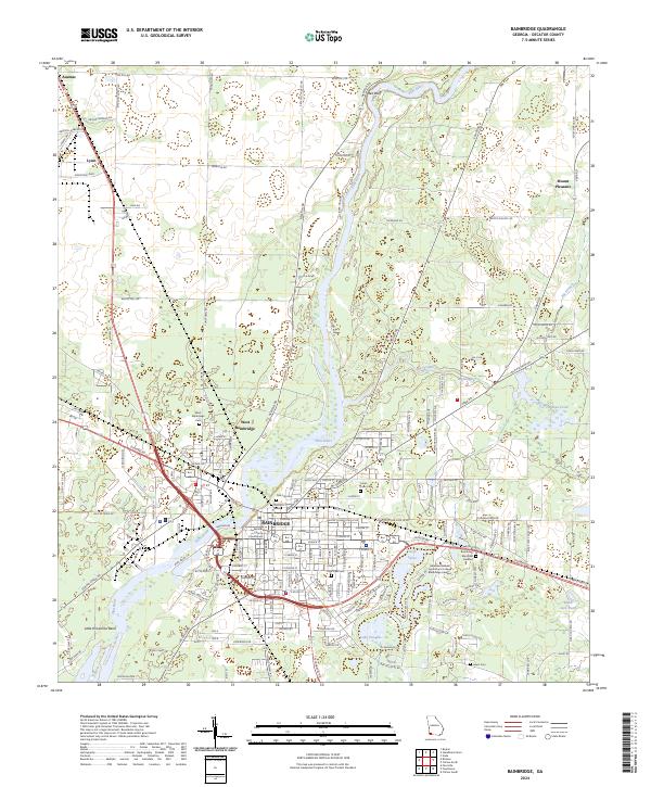 US Topo 7.5-minute map for Bainbridge GA