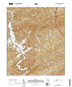 USGS US Topo 7.5-minute map for Bartletts Ferry Dam GAAL 2020