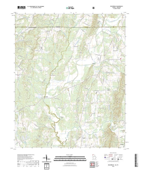 US Topo 7.5-minute map for Beaverdale GATN