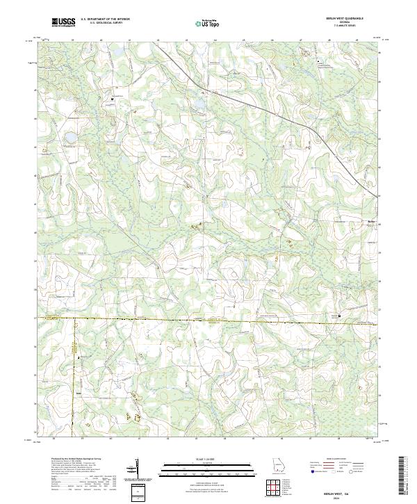 US Topo 7.5-minute map for Berlin West GA