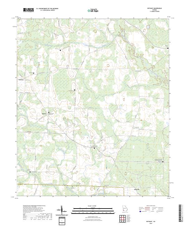 US Topo 7.5-minute map for Bethany GA