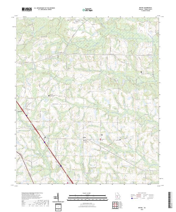 US Topo 7.5-minute map for Bethel GA