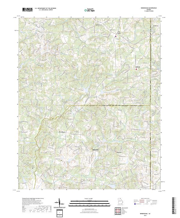 US Topo 7.5-minute map for Birmingham GA