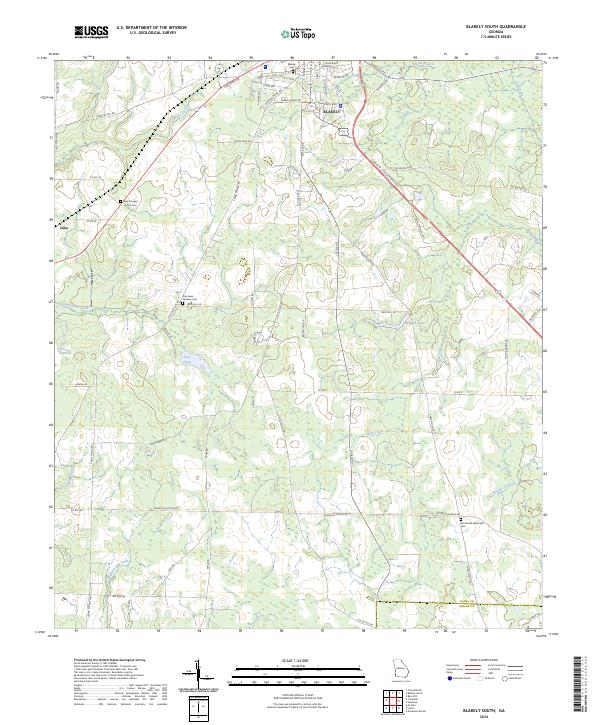 US Topo 7.5-minute map for Blakely South GA