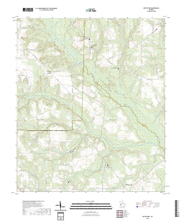 US Topo 7.5-minute map for Bottsford GA