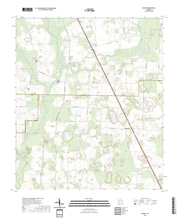 US Topo 7.5-minute map for Boykin GA