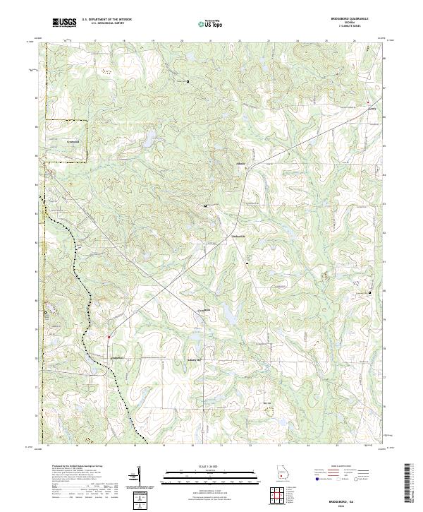 US Topo 7.5-minute map for Bridgeboro GA