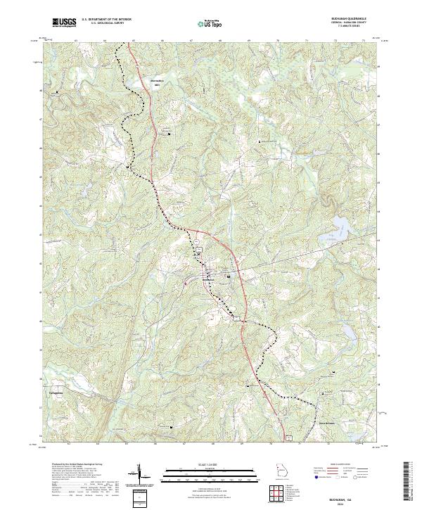 US Topo 7.5-minute map for Buchanan GA