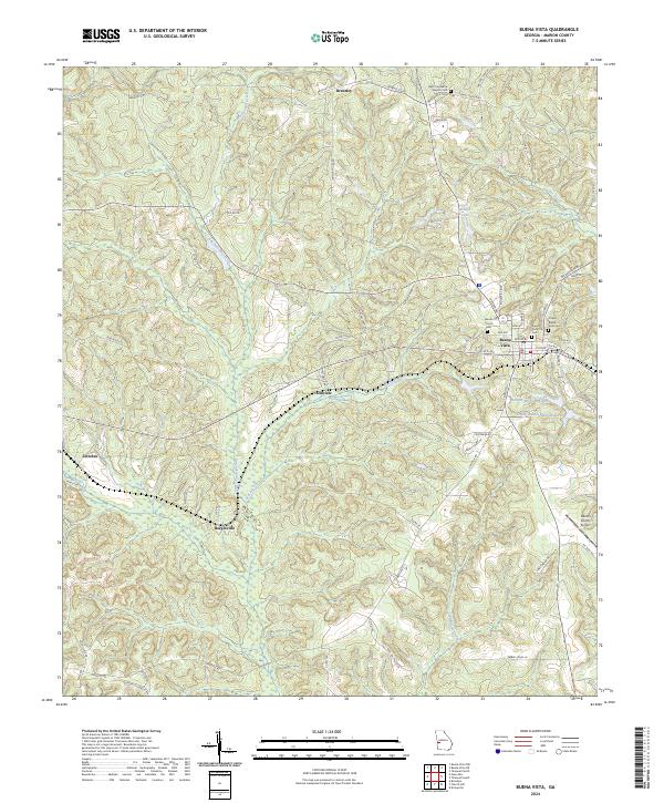 US Topo 7.5-minute map for Buena Vista GA