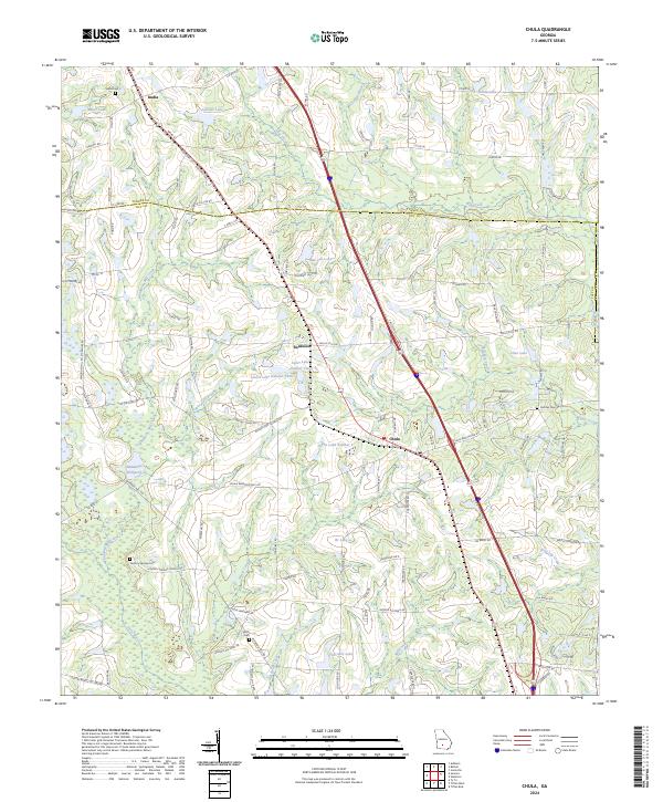 US Topo 7.5-minute map for Chula GA